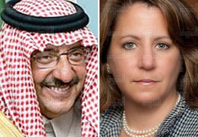 ليزا موناكو، مساعدة الرئيس الأمريكي لشؤون الأمن الداخلي و وزير الداخلية السعودي الأمير محمد بن نايف بن عبد العزيز آل سعود